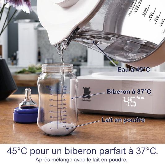 Bouilloire intelligente en verre