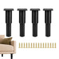 Lot de 4 Pied de Meuble Réglables en Acier