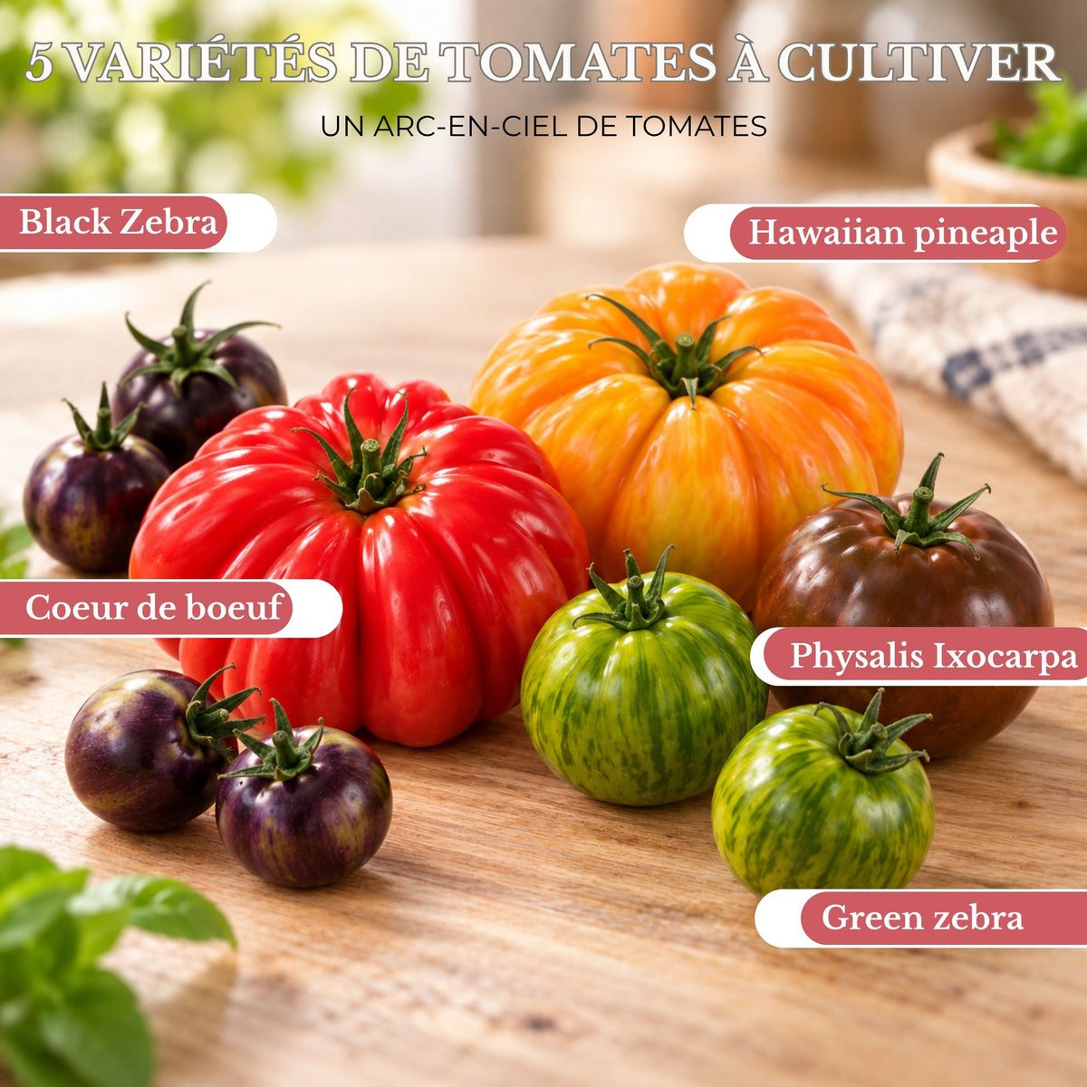 Mini Kit Tomates Arc-en-ciel BIO*