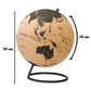 Globe terrestre en liège vintage – 24 cm
