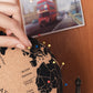 Globe terrestre en liège vintage – 24 cm