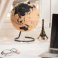 Globe terrestre en liège vintage – 24 cm