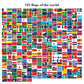 342 Drapeaux à planter pour carte et globe terrestre en liège