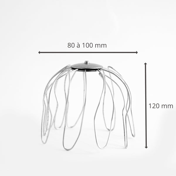 Crapaudine en acier Galvanisé (80 mm jusqu’à 100 mm ⌀) – Protection de gouttière