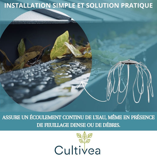 Crapaudine en acier Galvanisé (80 mm jusqu’à 100 mm ⌀) – Protection de gouttière