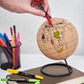 Tripvea - Globe Terrestre en Liège à Colorier 20 cm avec Marqueurs Inclus