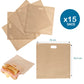 RANJI® 15er Set wiederverwendbare Toasterbeutel – Antihaft-Backbeutel für Croque Monsieur, Sandwiches & English Muffins