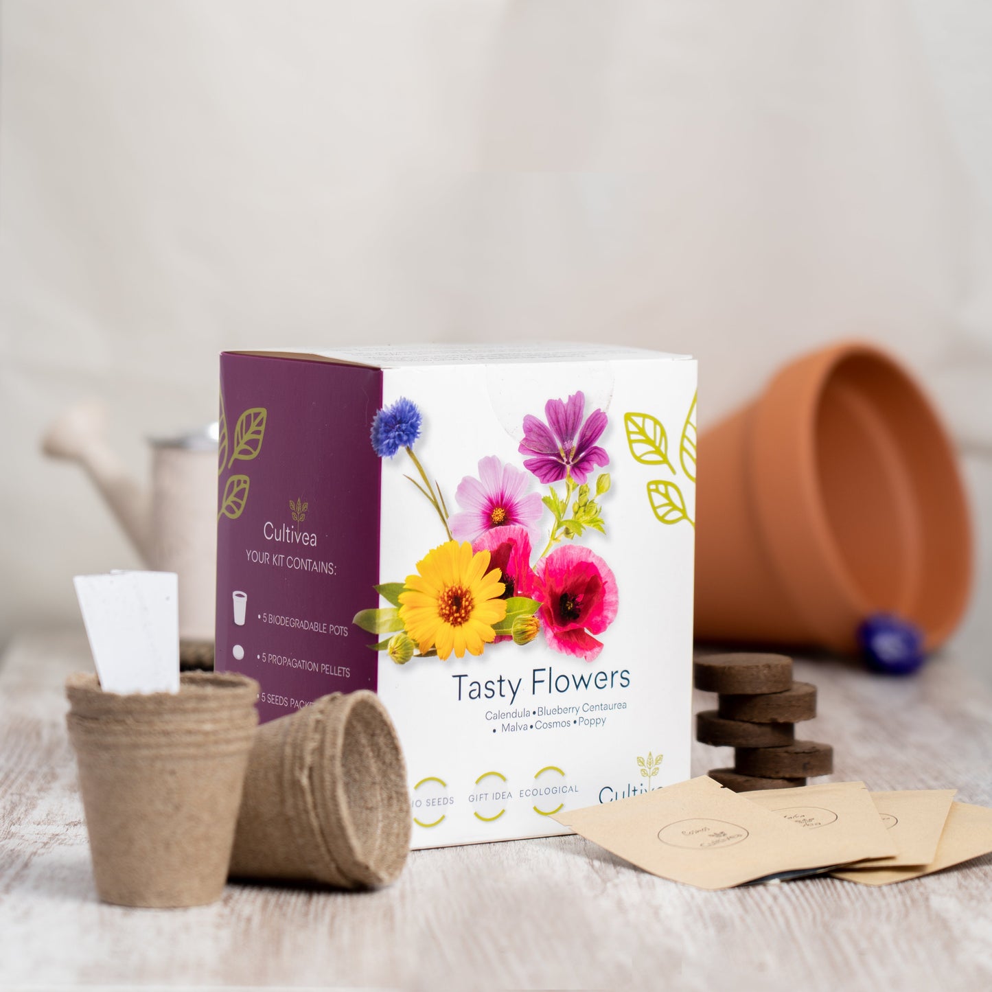 Mini-Anzuchtset Essbare Blumen BIO* 🌸🌿