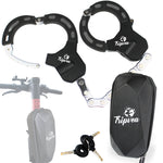 TRIPVEA® Antivol trottinette électrique, velo, poussette + housse de transport attachable - Cadenas ultra résistant + 3 clés