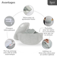 RANJI® Bouillotte Électrique Chauffante avec Ceinture