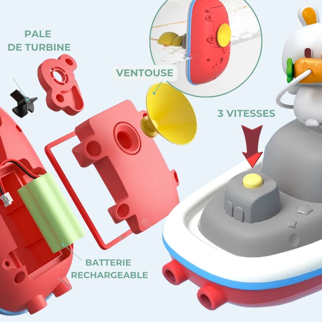 Jouet de Bain pour Bébé avec Douchette