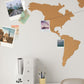 Mappa Mondo da Parete in Sughero | Planisfero Murale 100x46 cm con 50 Puntine