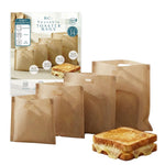 R&Co® Lot de 14 Toaster Bags Réutilisables – 4 Tailles Différentes – Sacs de Cuisson Antiadhésifs Sans BPA pour Grille-Pain, Air Fryer et Four