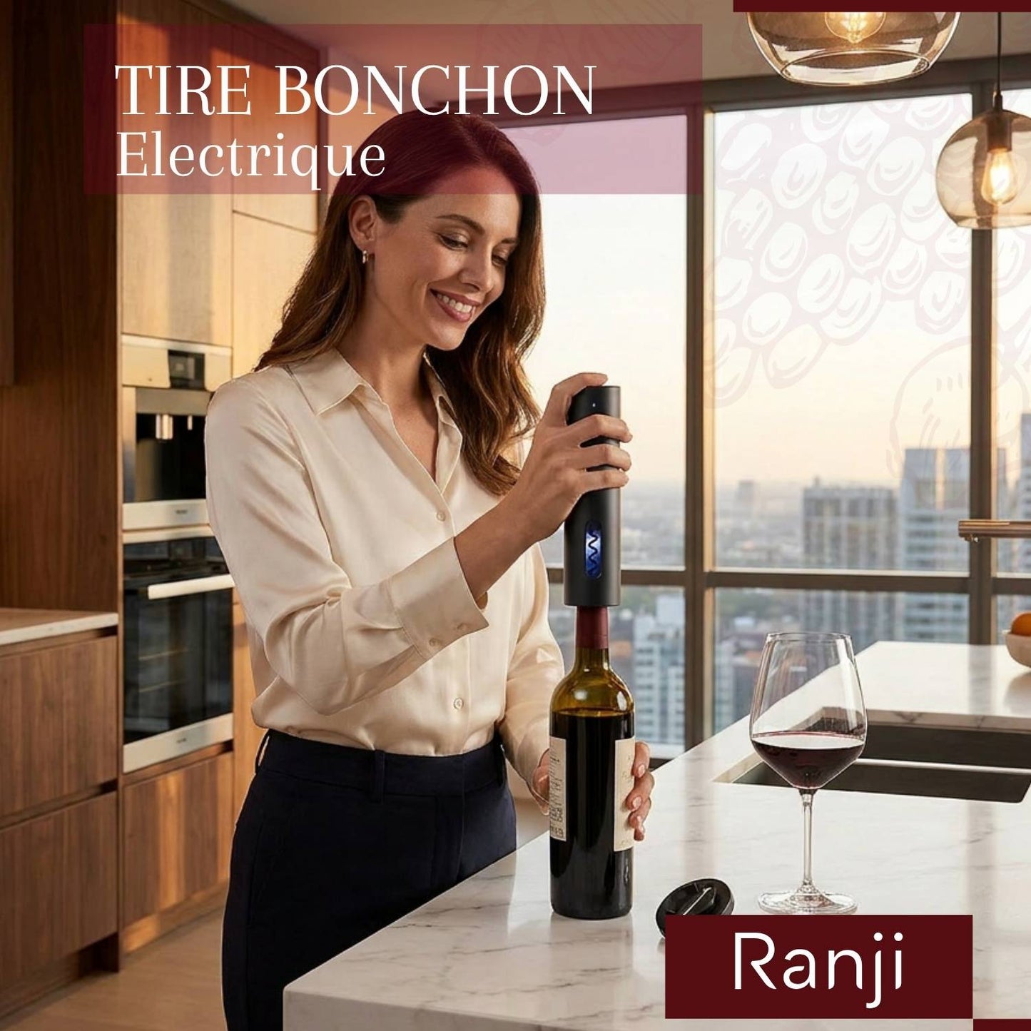 Ranji - Kit Tire Bouchon Électrique Rechargeable USB C