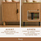 Lot de 4 Pied de Meuble Réglables en Acier