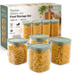 Bocal en Verre avec Couvercle Hermétique à Ouverture Facile – Cuillère Intégrée