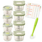 Lot de 6 Petits Pots Bébé en verre 160 ml – Idéal pour la Diversification Alimentaire