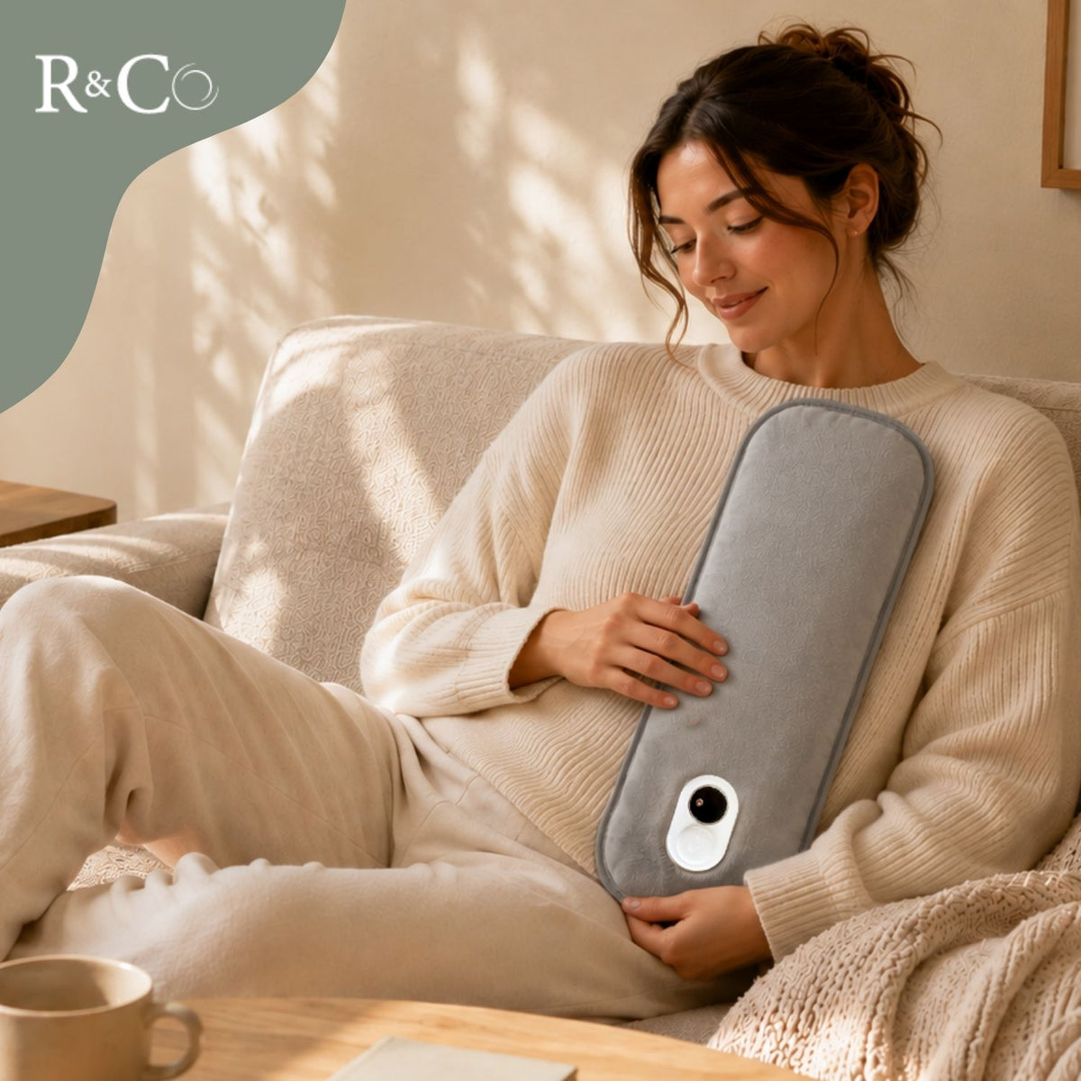 R&Co Bouillotte Électrique XL Chauffante avec Écran