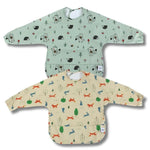 2-Pack Long Sleeve Baby Bibs – Waterproof, Adjustable & Easy to Clean