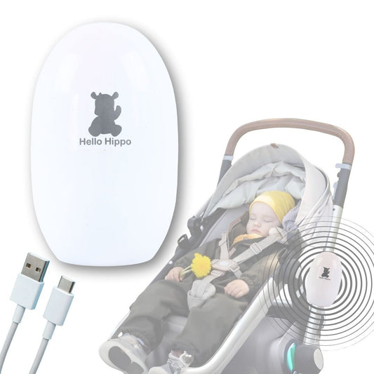 Baby Rocker | Silent & Compact Stroller Rocker | Portable Electric Baby Soother with Universal Attachment | USB-C Rechargeable