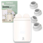Portable Baby Milk Warmer | USB-C Rechargeable, Leak-Proof, Compatible with Philips Avent, MAM, NUK 