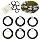 Lot de 6 Fils pour bonsaï en aluminium - 1,0mm/1,5mm/2,0mm/2,5mm/3,0mm/4,0mm